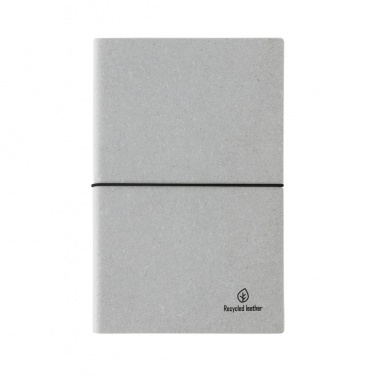 Logo trade corporate gifts image of: A5 recycled leather notebook