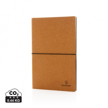 Logotrade promotional merchandise image of: A5 recycled leather notebook