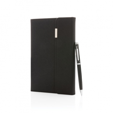 Logotrade promotional merchandise image of: Swiss Peak deluxe A5 notebook and pen set