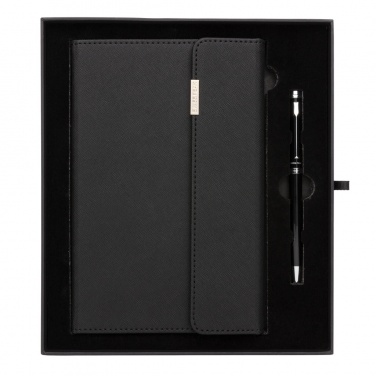 Logotrade promotional giveaways photo of: Swiss Peak deluxe A5 notebook and pen set