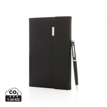 Logotrade business gift image of: Swiss Peak deluxe A5 notebook and pen set