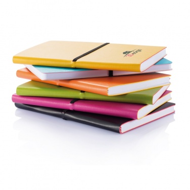 Logo trade promotional item photo of: Deluxe softcover A5 notebook