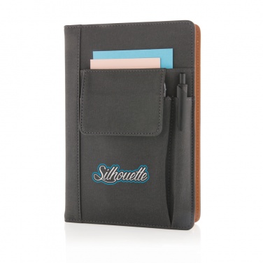 Logo trade promotional products picture of: Notebook with phone pocket