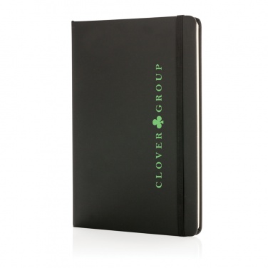 Logo trade promotional giveaways image of: Standard hardcover PU notebook A5