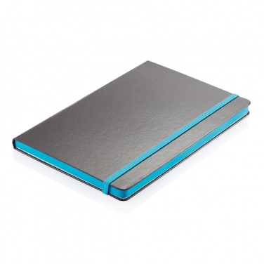 Logotrade business gift image of: Deluxe hardcover A5 notebook with coloured side