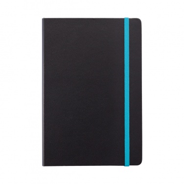 Logotrade promotional merchandise photo of: Deluxe hardcover A5 notebook with coloured side