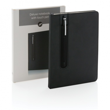 Logotrade advertising product image of: Standard hardcover PU A5 notebook with stylus pen