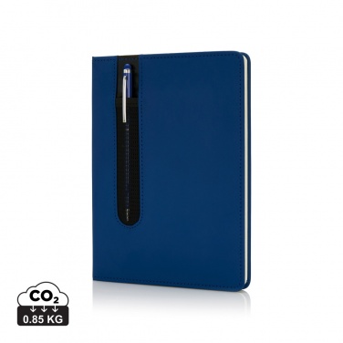 Logotrade promotional gift picture of: Standard hardcover PU A5 notebook with stylus pen