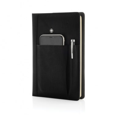 Logo trade corporate gifts image of: Refillable notebook and pen set