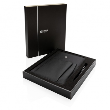 Logotrade business gift image of: Refillable notebook and pen set