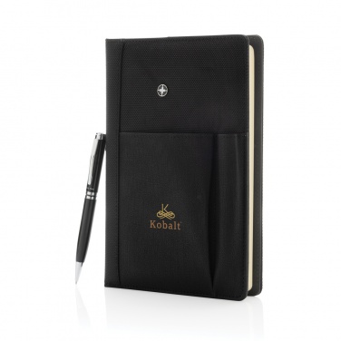 Logotrade promotional merchandise photo of: Refillable notebook and pen set