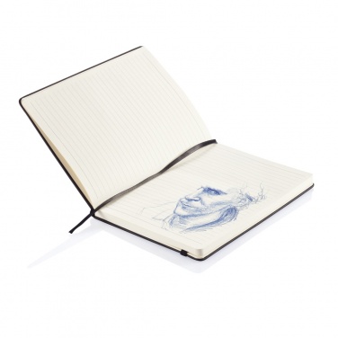 Logotrade business gift image of: Deluxe hardcover PU A5 notebook