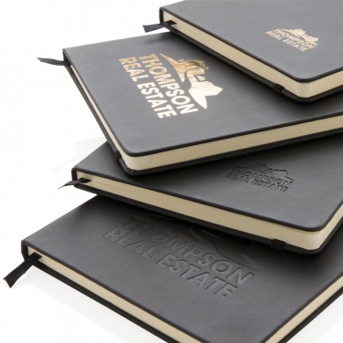 Logo trade promotional product photo of: Deluxe hardcover PU A5 notebook