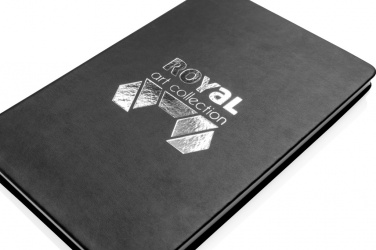 Logo trade advertising products picture of: Deluxe hardcover PU A5 notebook