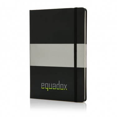 Logo trade advertising products picture of: Deluxe hardcover A5 notebook