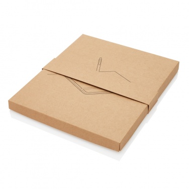 Logotrade promotional merchandise photo of: A5 notebook with bamboo pen including stylus