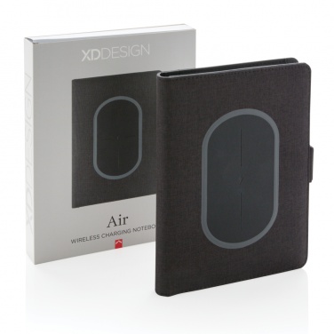 Logotrade promotional gift image of: Air 5W wireless charging notebook cover A5