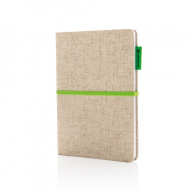 Logotrade business gifts photo of: A5 jute notebook