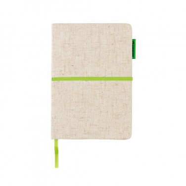 Logo trade promotional item photo of: A5 jute notebook