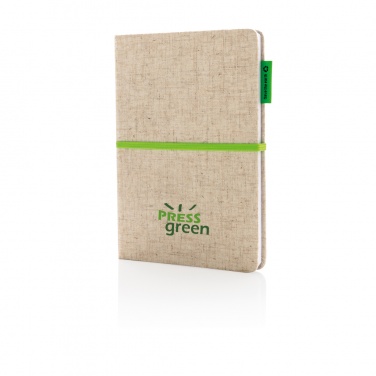 Logotrade corporate gift image of: A5 jute notebook