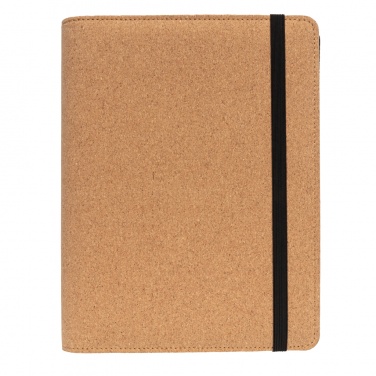 Logo trade corporate gifts picture of: Deluxe cork portfolio A5 with pen