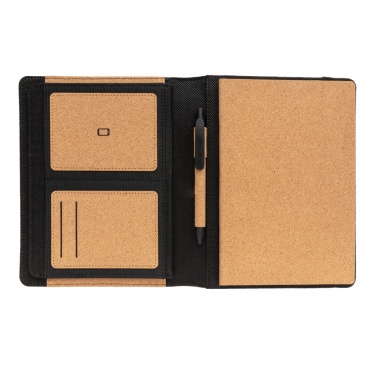 Logotrade advertising products photo of: Deluxe cork portfolio A5 with pen