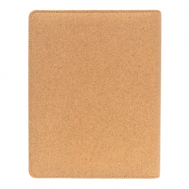 Logo trade advertising product photo of: Deluxe cork portfolio A5 with pen