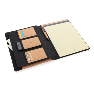 Logotrade promotional merchandise photo of: Deluxe cork portfolio A4 with pen