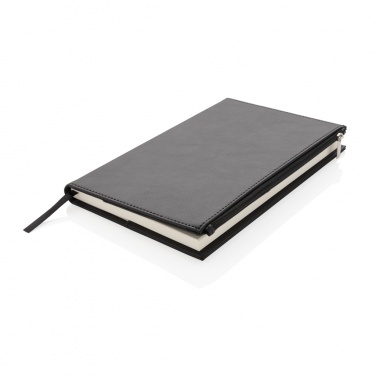 Logotrade corporate gift image of: Swiss Peak A5 PU notebook with zipper pocket