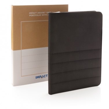 Logotrade promotional giveaways photo of: Impact AWARE™ RPET A4 portfolio with zipper