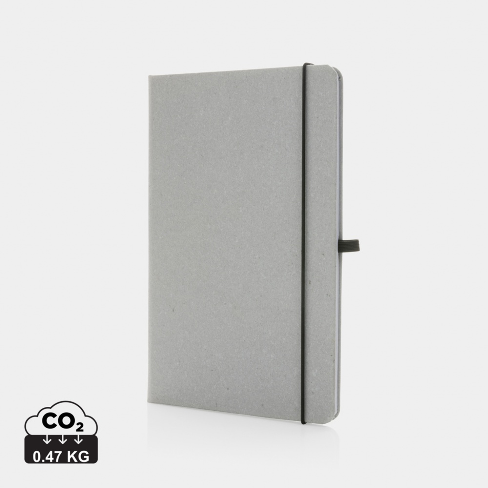 Logotrade promotional product image of: Recycled leather hardcover notebook A5