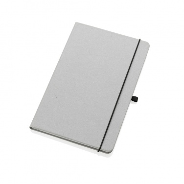 Logo trade promotional giveaways image of: Recycled leather hardcover notebook A5