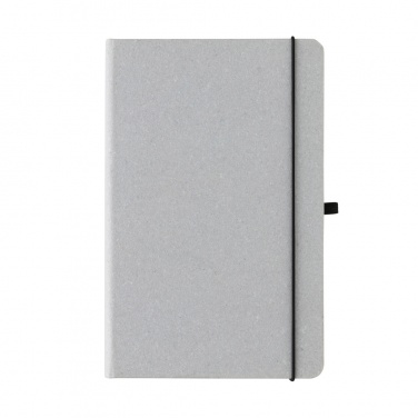 Logo trade corporate gifts image of: Recycled leather hardcover notebook A5