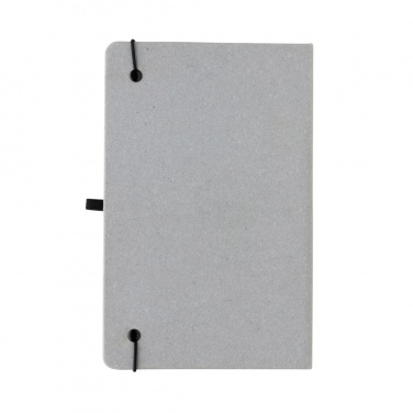 Logo trade promotional gifts image of: Recycled leather hardcover notebook A5