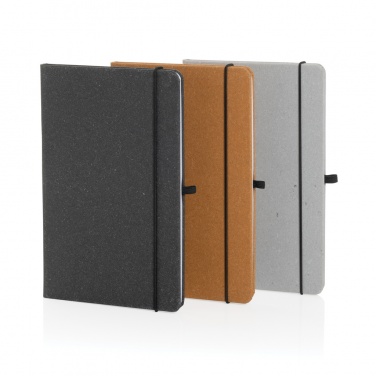 Logo trade promotional giveaway photo of: Recycled leather hardcover notebook A5