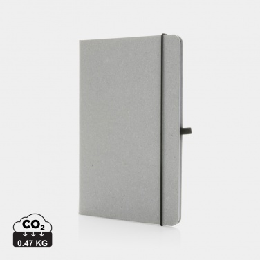 Logo trade promotional gift photo of: Recycled leather hardcover notebook A5