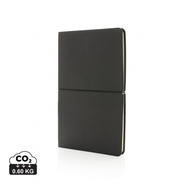 Logo trade advertising products image of: Modern deluxe softcover A5 notebook