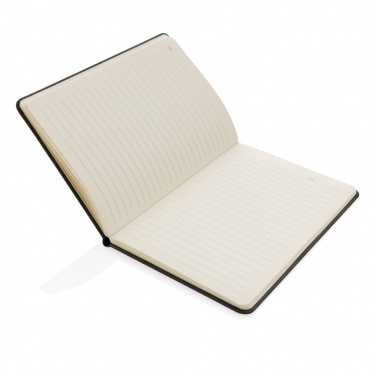 Logotrade promotional merchandise picture of: Deluxe hardcover PU notebook A5 with phone and pen holder