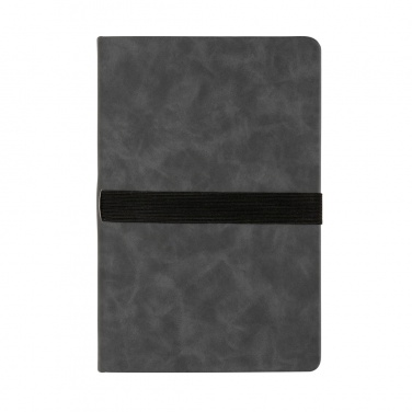 Logotrade promotional product picture of: Deluxe hardcover PU notebook A5 with phone and pen holder