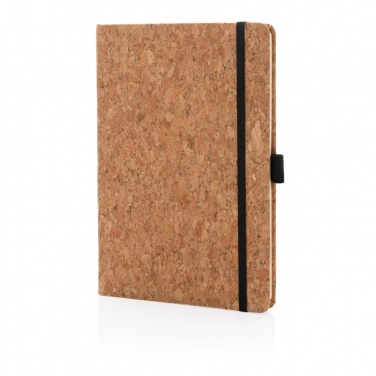 Logo trade promotional gift photo of: Cork hardcover notebook A5