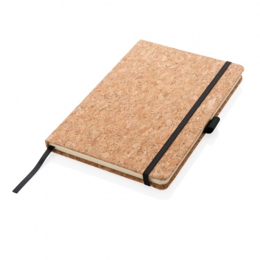 Logo trade promotional gifts image of: Cork hardcover notebook A5