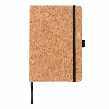 Logo trade promotional gifts picture of: Cork hardcover notebook A5