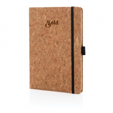 Logo trade promotional gifts image of: Cork hardcover notebook A5