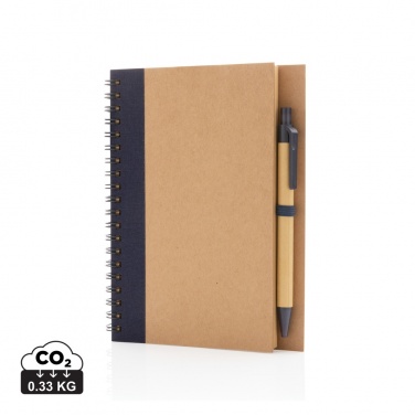 Logotrade corporate gifts photo of: Kraft spiral notebook with pen