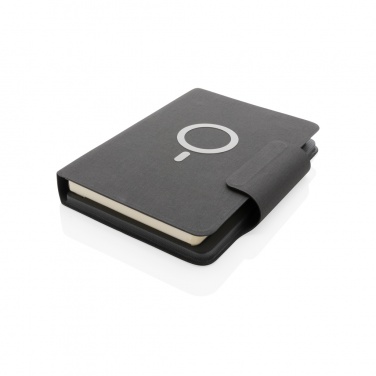 Logotrade promotional gift image of: Artic Magnetic 10W wireless charging A5 notebook