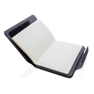 Logo trade promotional items image of: Artic Magnetic 10W wireless charging A5 notebook