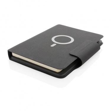 Logotrade promotional merchandise picture of: Artic Magnetic 10W wireless charging A5 notebook