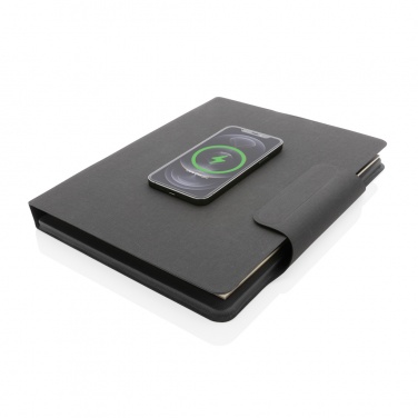 Logo trade promotional items picture of: Artic Magnetic 10W wireless charging A4 portfolio