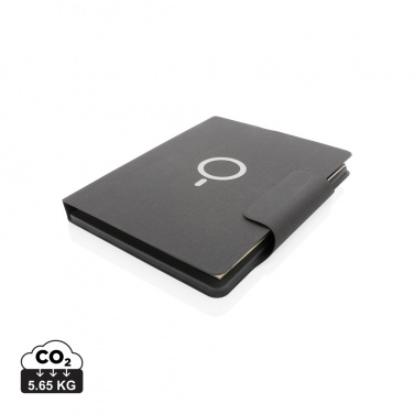 Logo trade corporate gift photo of: Artic Magnetic 10W wireless charging A4 portfolio