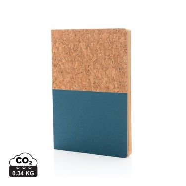 Logo trade promotional items picture of: A5 cork & kraft notebook